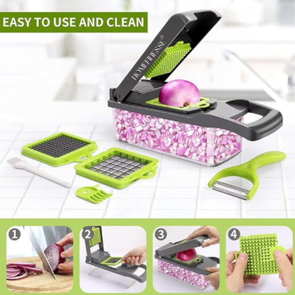 16 in 1 Multifunctional Vegetable Chopper | Complete Kitchen Cutting Solution
