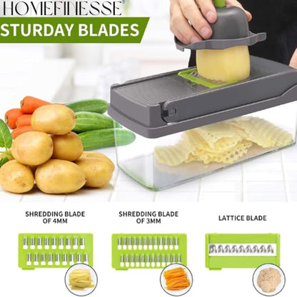 16 in 1 Multifunctional Vegetable Chopper | Complete Kitchen Cutting Solution